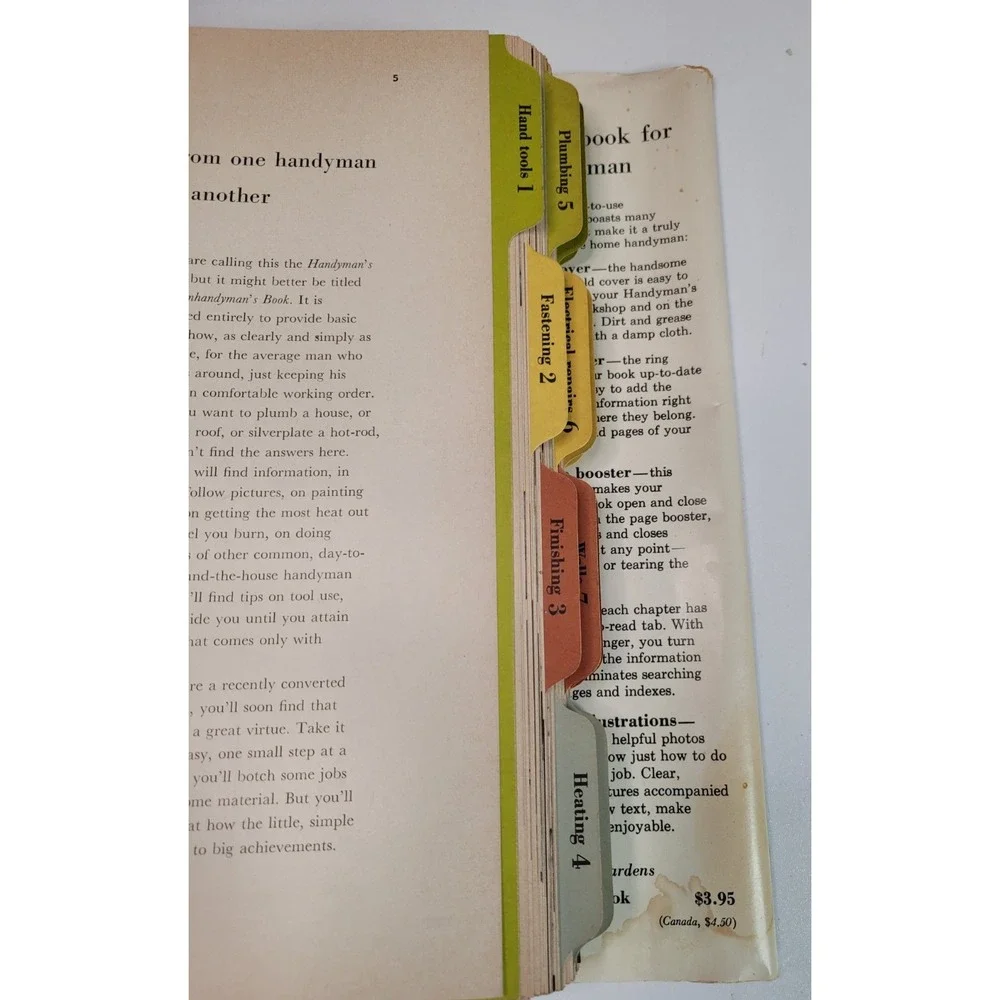 VTG 1957 Better Homes & Gardens Handyman's Book 1st Edition Vintage DIY Binder